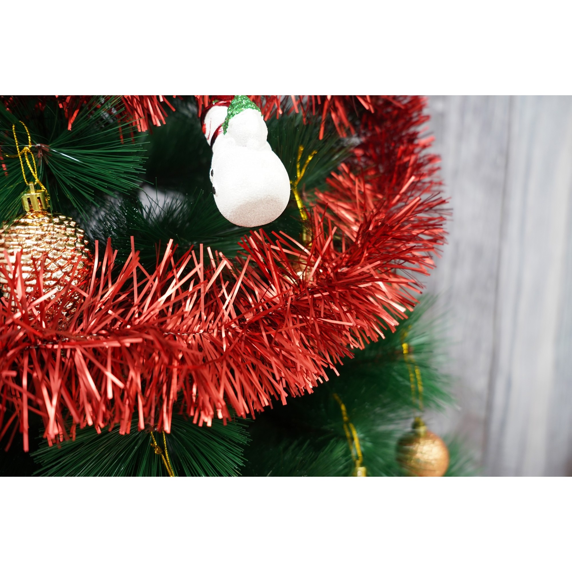 Beteala Craciun, , roșu, marimea: 2 m x 9 cm material:folie PVC, interior/exterio [3]