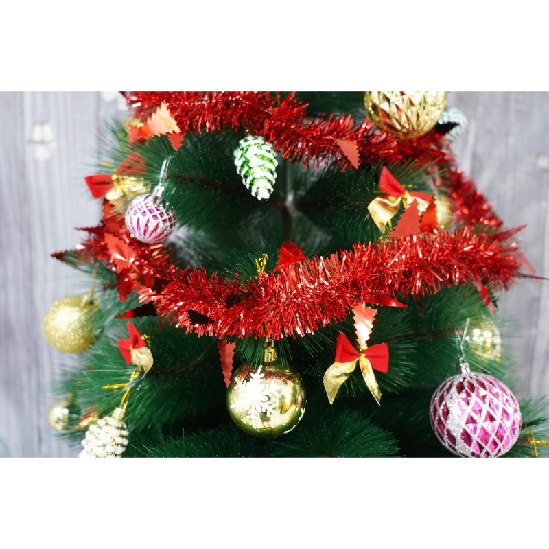 Beteala Craciun, , roșu, marimea: 2 m x 9 cm x 5 cm material:folie PVC, interior/exterior [8]