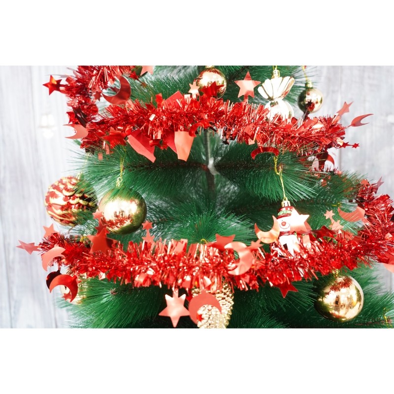 Beteala Craciun, , roșu, marimea: 2 m x 9 cm x 5 cm material:folie PVC, interior/exterior [10]