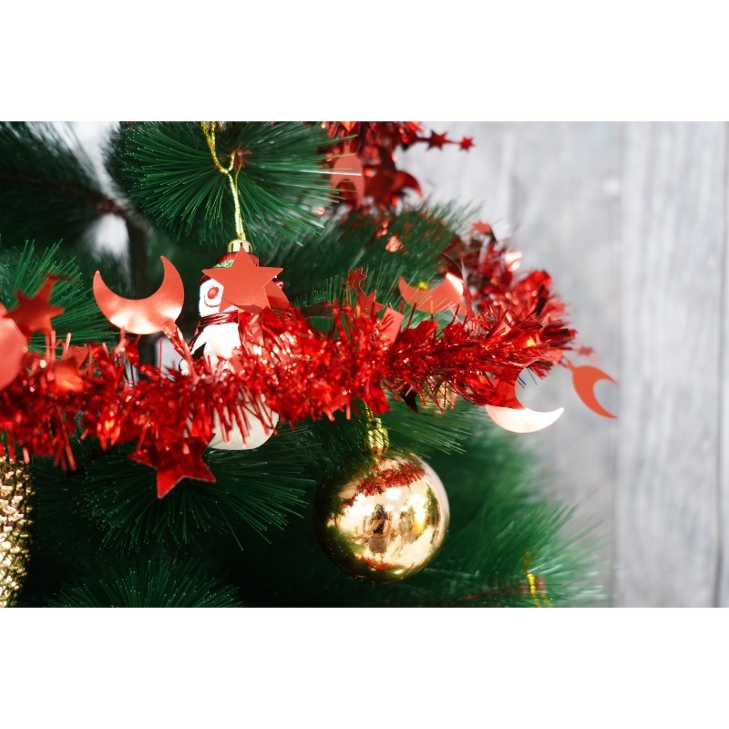 Beteala Craciun, , roșu, marimea: 2 m x 9 cm x 5 cm material:folie PVC, interior/exterior [9]