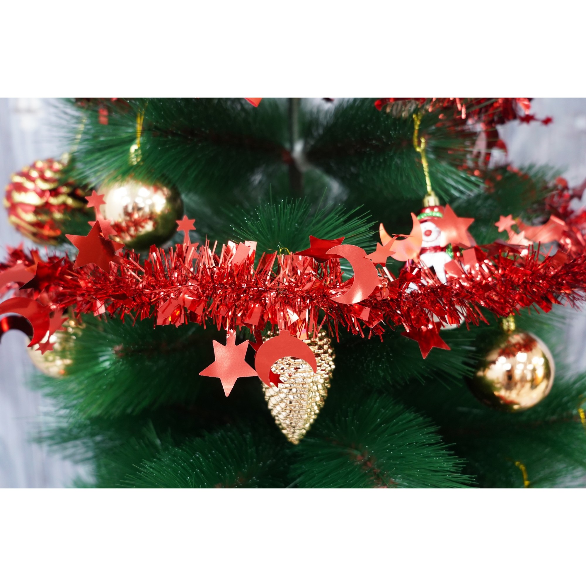 Beteala Craciun, , roșu, marimea: 2 m x 9 cm x 5 cm material:folie PVC, interior/exterior [3]