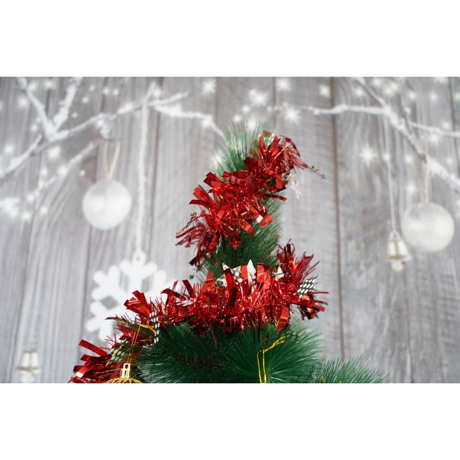 Beteala Craciun, , roșu, marimea: 2 m x 9 cm x 9 cm material:folie PVC, interior/exterior [12]