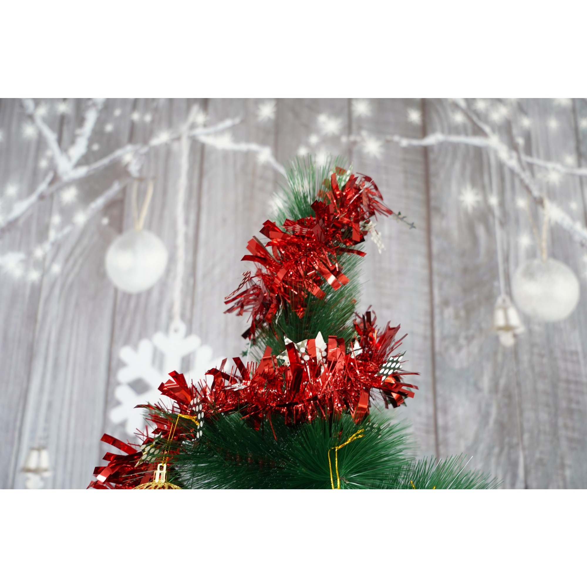 Beteala Craciun, , roșu, marimea: 2 m x 9 cm x 9 cm material:folie PVC, interior/exterior [7]