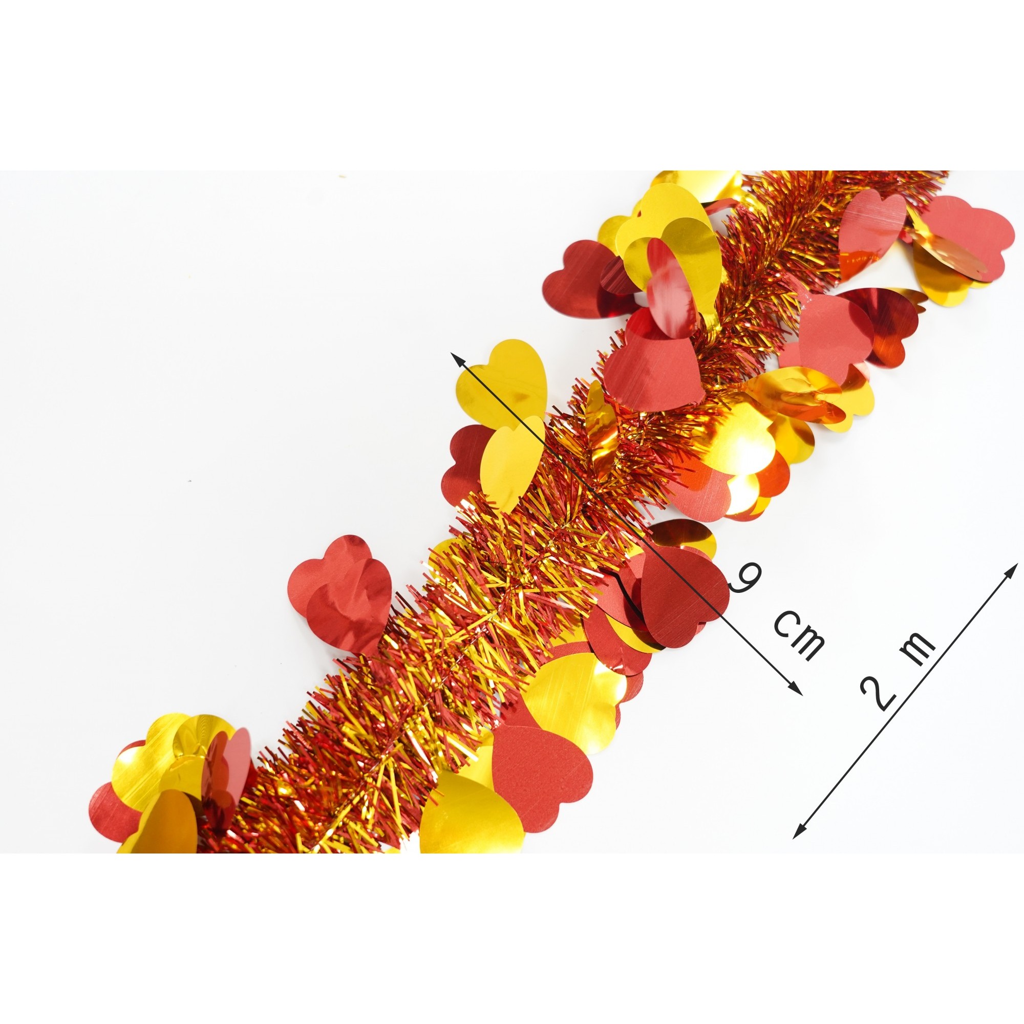 Beteala Craciun, , roșu, marimea: 2 m x 9 cm x 9 cm material:folie PVC, interior/exterior [6]