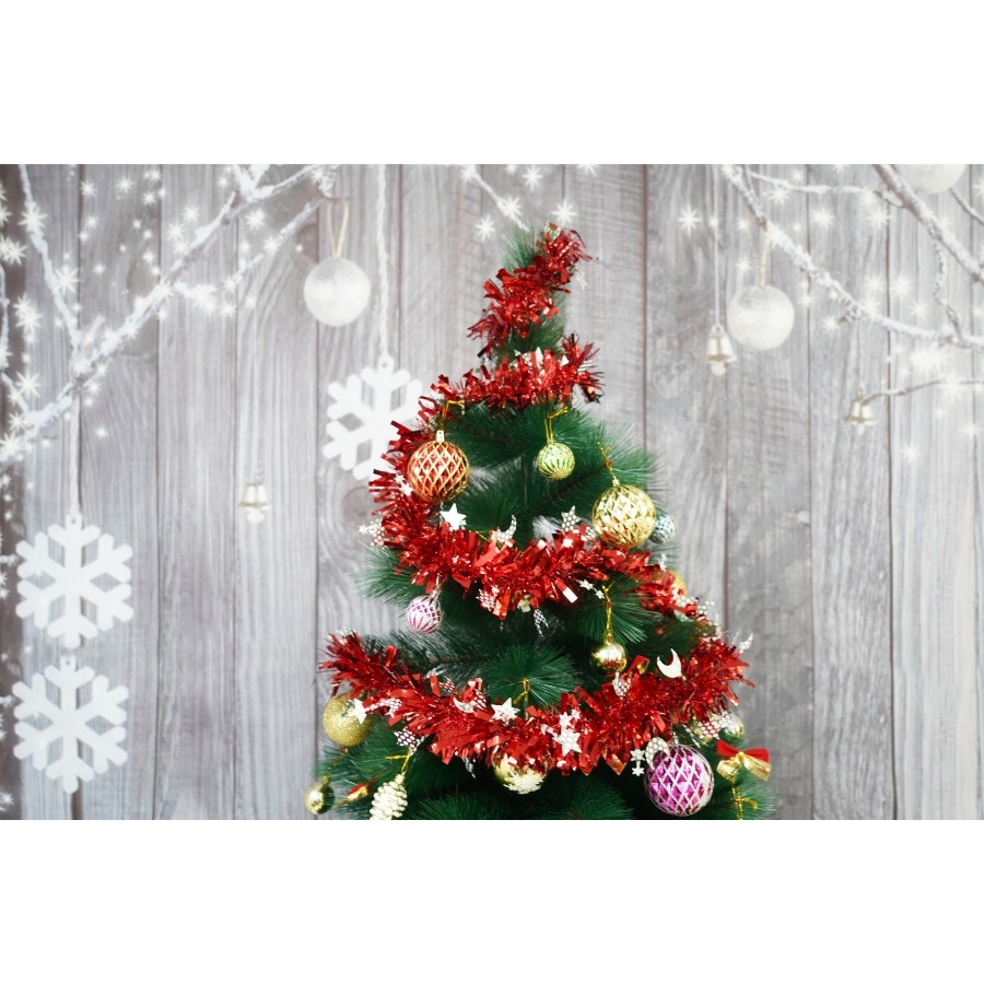 Beteala Craciun, , roșu, marimea: 2 m x 9 cm x 9 cm material:folie PVC, interior/exterior [13]