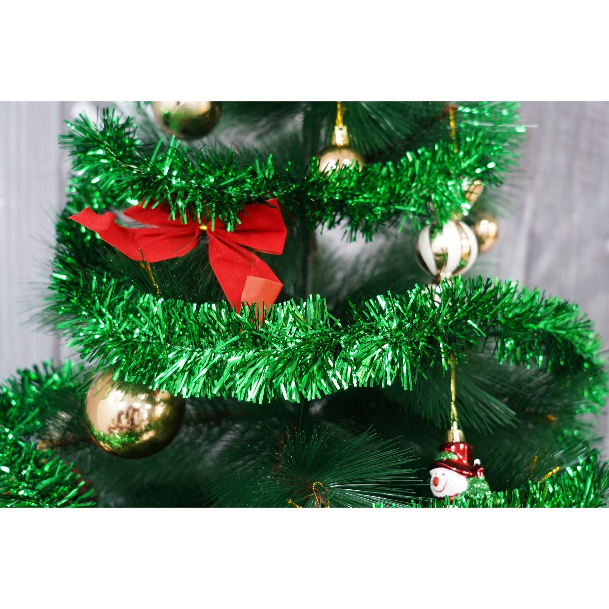 Beteala Craciun, , verde, marimea: 2 m x 5 cm material:folie PVC, interior/exterior [4]