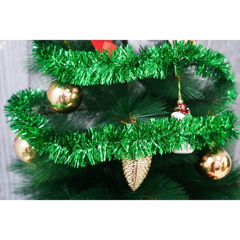 Beteala Craciun, , verde, marimea: 2 m x 5 cm material:folie PVC, interior/exterior [9]