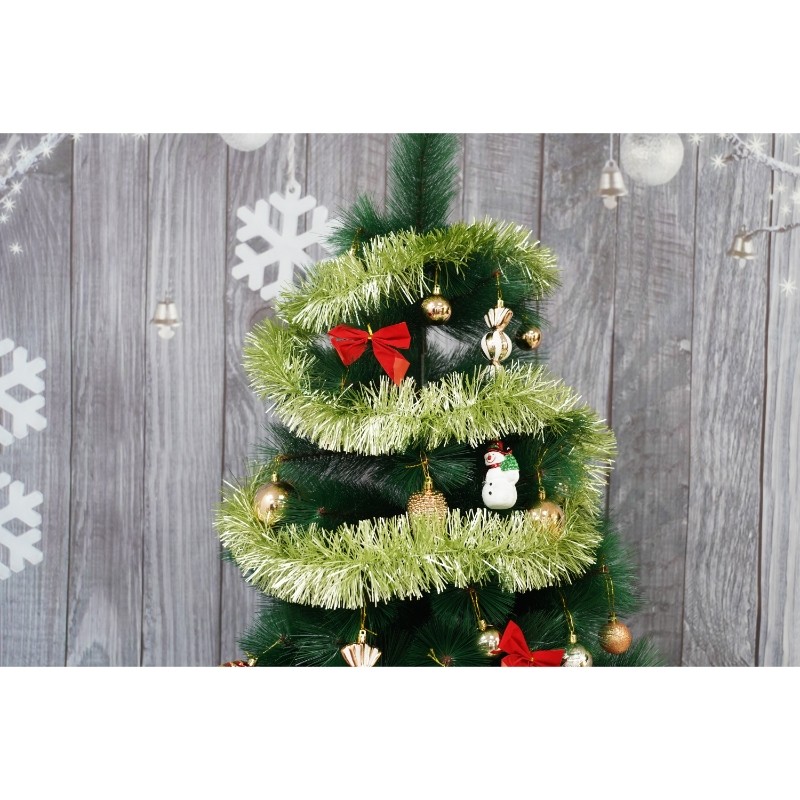 Beteala Craciun, , verde, marimea: 2 m x 9 cm material:folie PVC, interior/exterior [8]