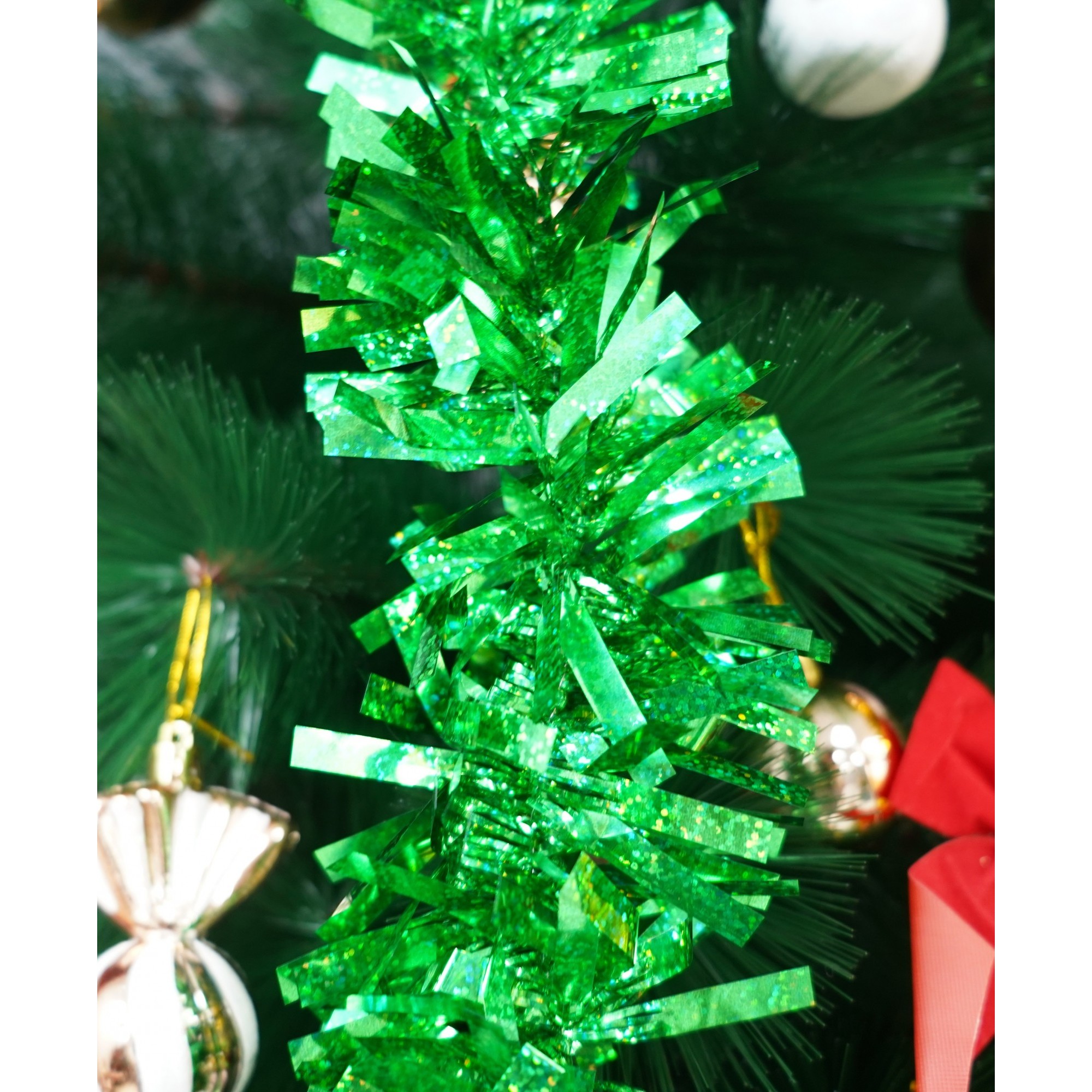 Beteala Craciun, , verde, marimea: 2 m x 9 cm material:folie PVC, interior/exterior [3]