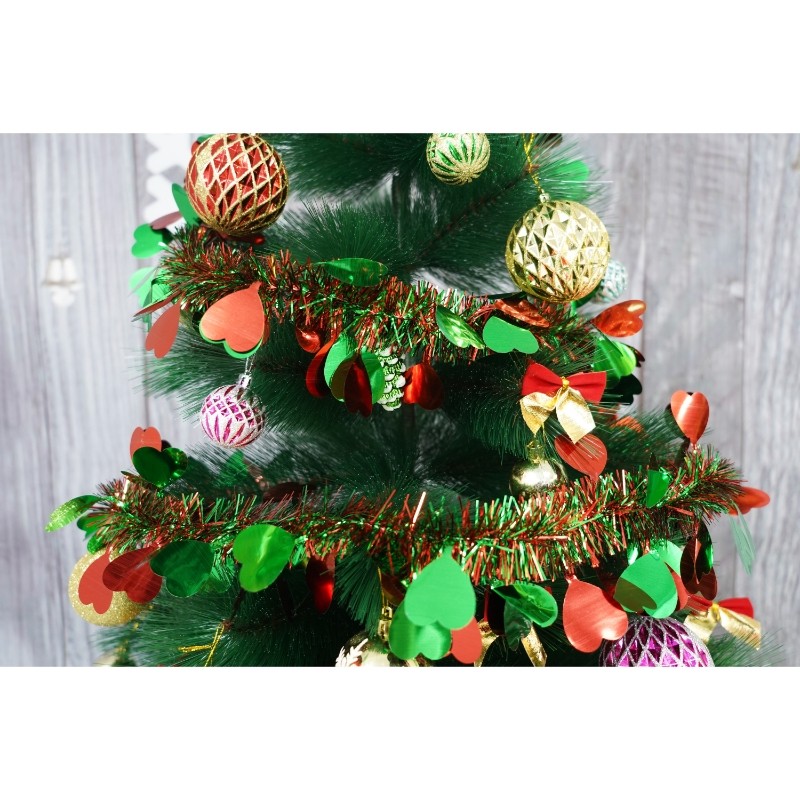 Beteala Craciun, , verde, marimea: 2 m x 9 cm x 9 cm material:folie PVC, interior/exterio [10]