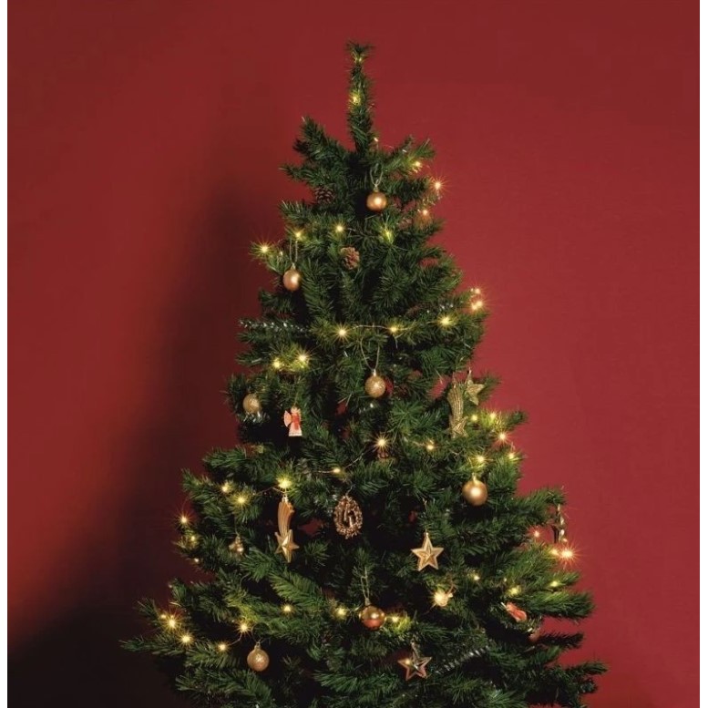 Brad de Craciun artificial cu suport inclus , 155 cm, 600 ramuri/varfuri, material plastic, suport clasic, fara iluminare, utilizat pentru interior/exterior, verde [11]