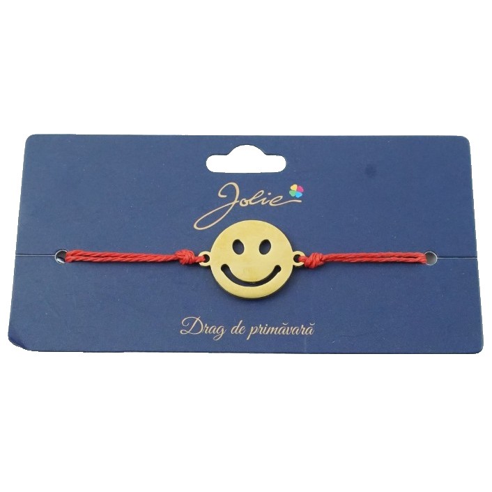 Bratara Primavara - Bratara Aurie Inox Smiley Face