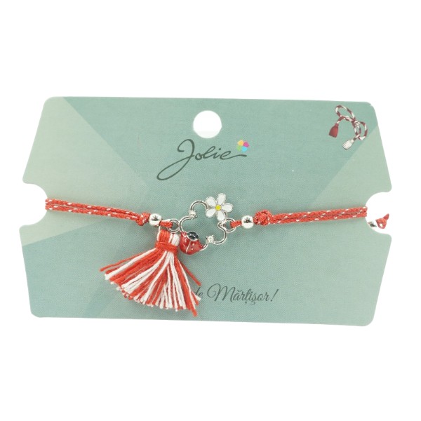 Martisor Bratara cu Ciucure - Bratara cu Ciucure Floare Contur