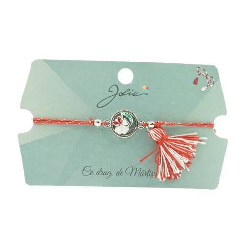 Martisor Bratara cu Ciucure - Bratara cu Ciucure Floare Incadrata