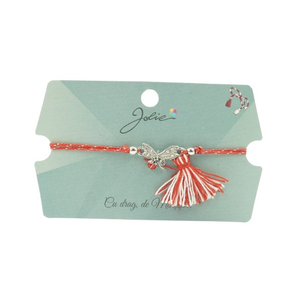 Martisor Bratara cu Ciucure - Bratara cu Ciucure Fluture