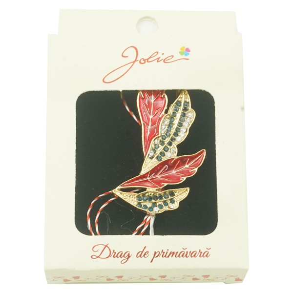 Martisor Brosa Medie - Brosa Multicolora Jolie model Pene si Perla