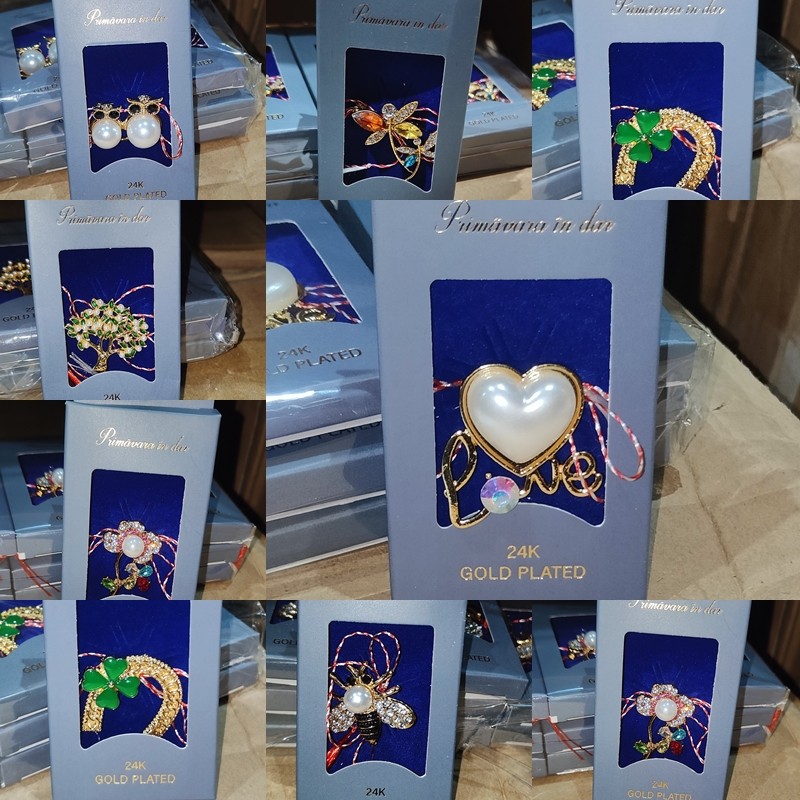 Martisor Brosa Placata cu Aur 24K - Brosa Placata cu Aur 24K