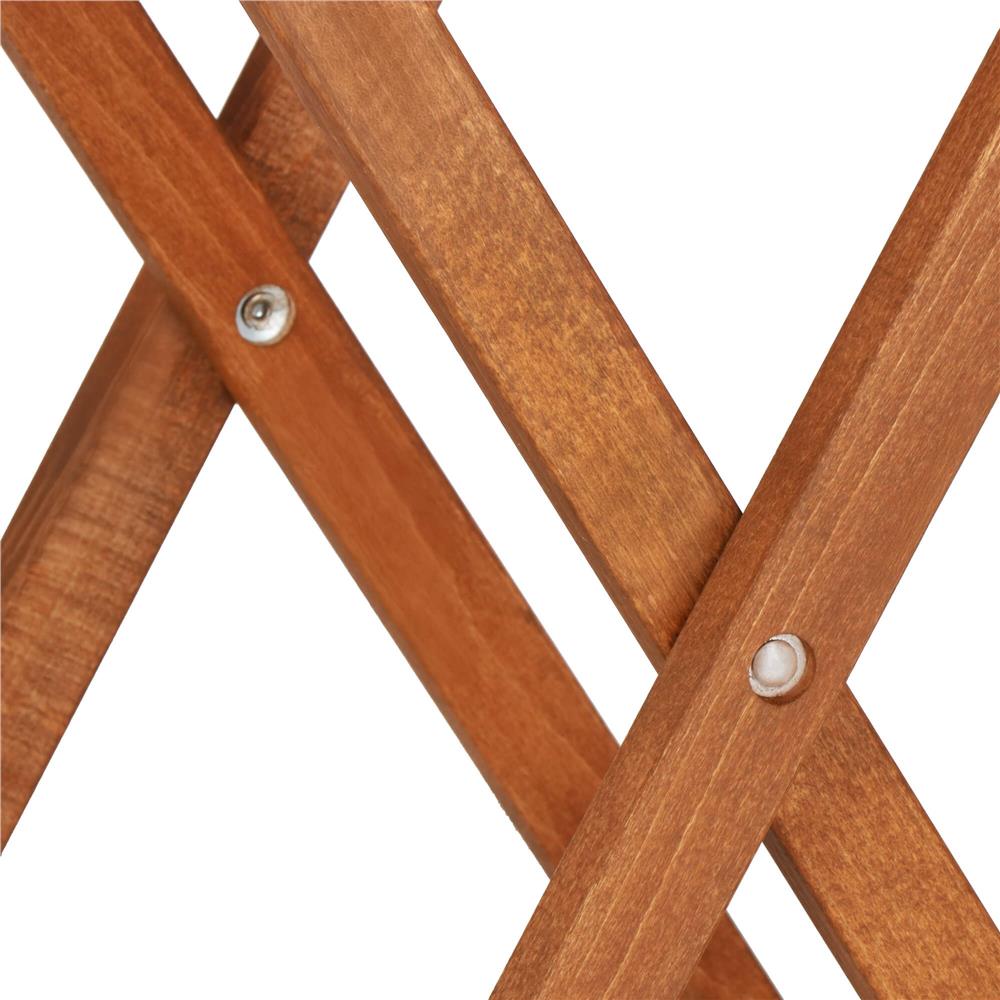 Set mobilier balcon sau terasa din lemn de fag, pliabil, masa 52x51x65 cm si 2 scaune, maro [16]