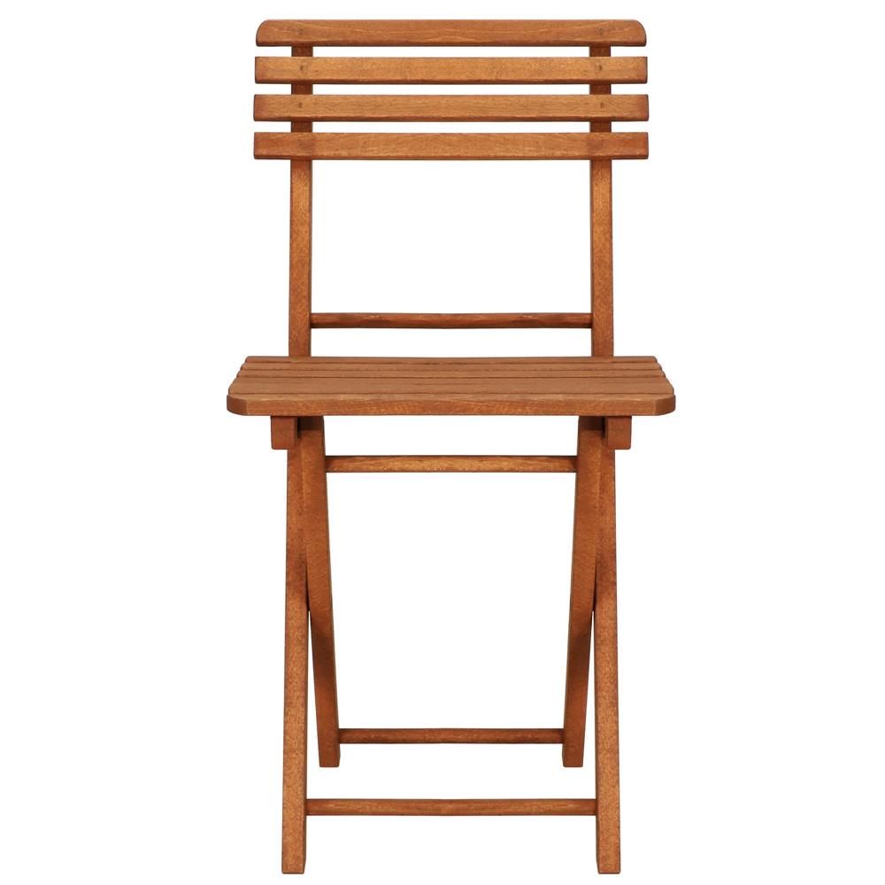 Set mobilier balcon sau terasa din lemn de fag, pliabil, masa 52x51x65 cm si 2 scaune, maro [18]