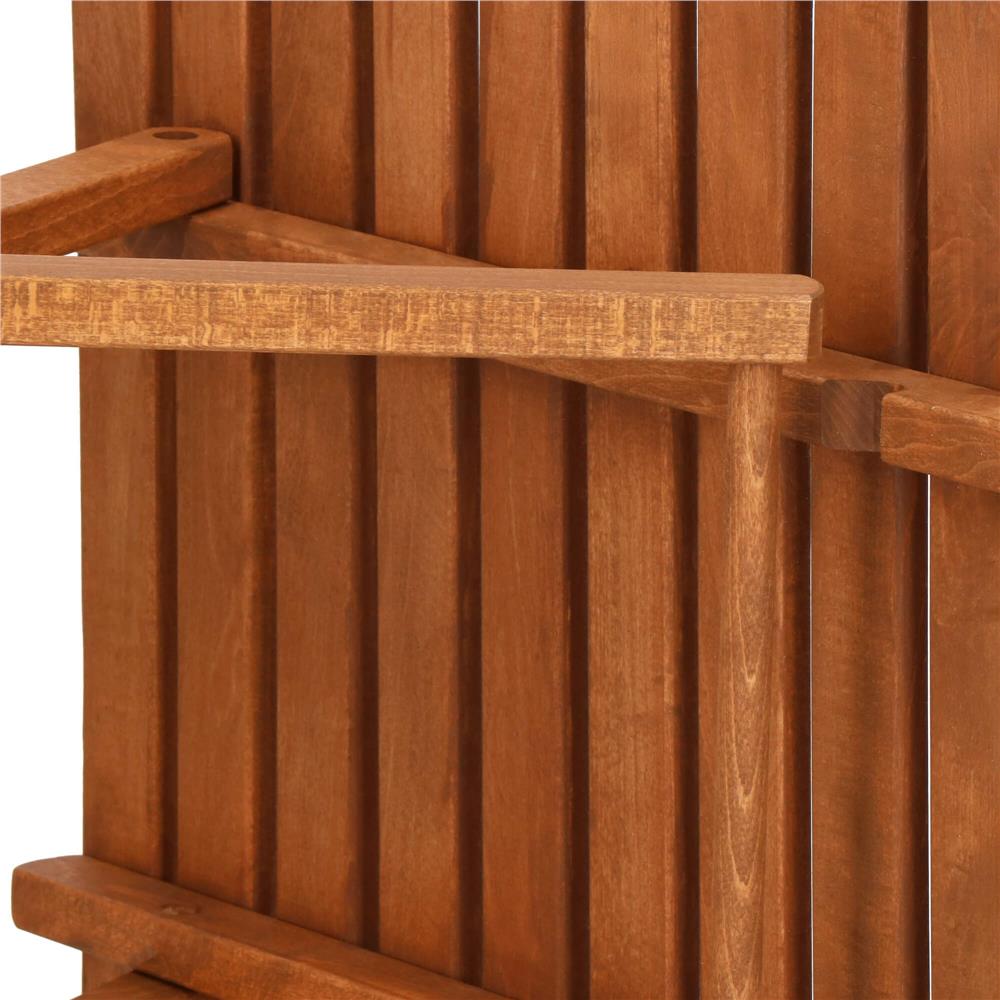 Set mobilier balcon sau terasa din lemn de fag, pliabil, masa 52x51x65 cm si 2 scaune, maro [26]
