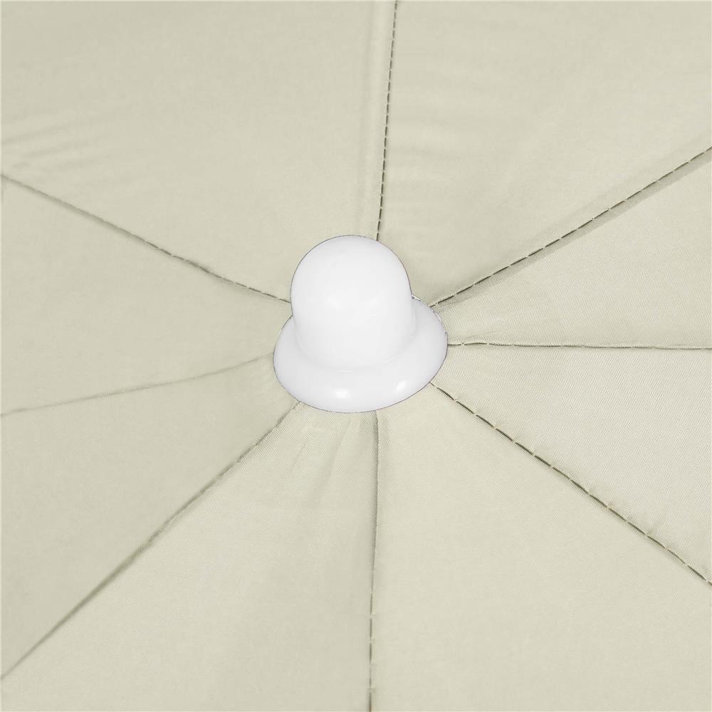 Umbrela de plaja pliabila cu inclinare reglabila, diametru 160 cm, bej [17]