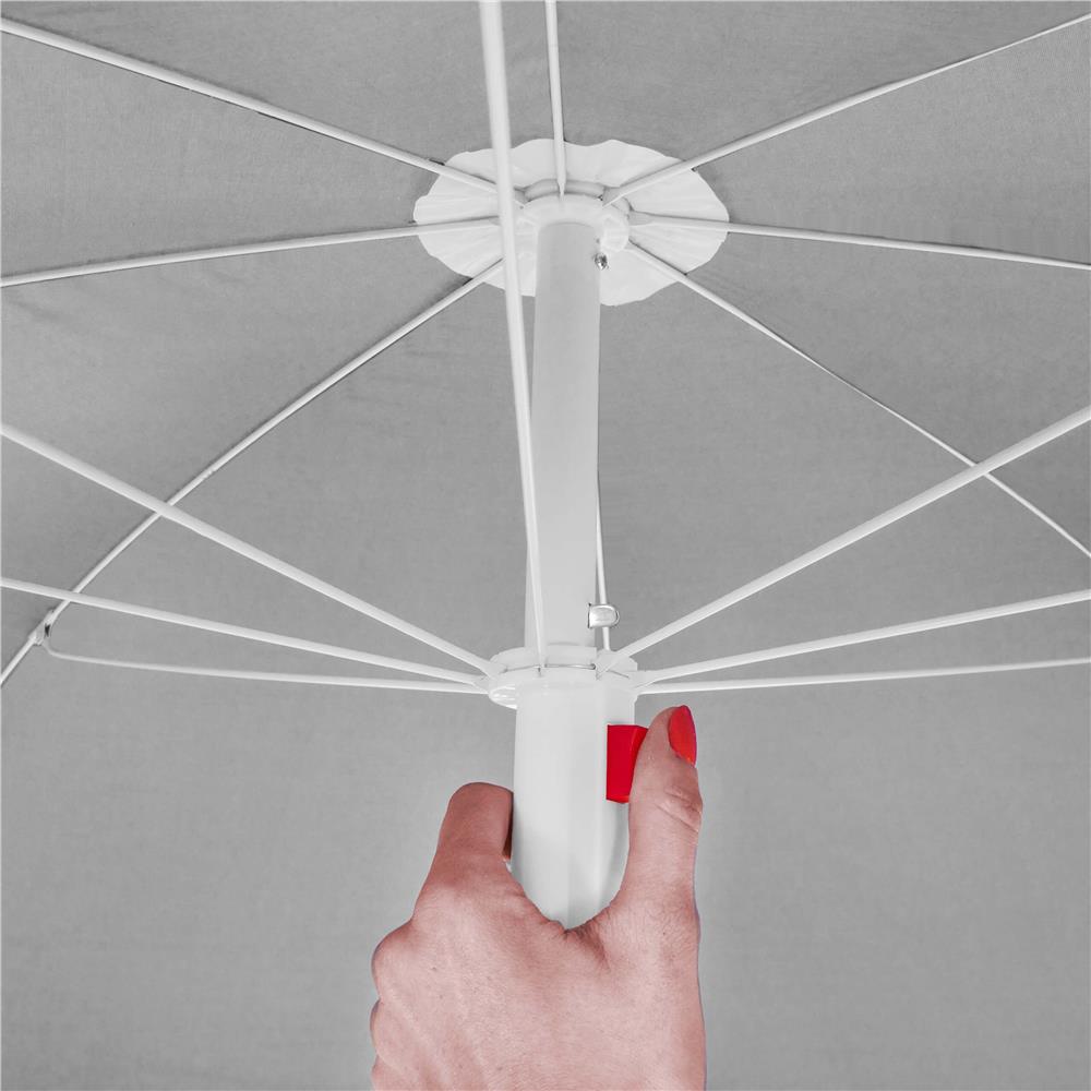 Umbrela de plaja pliabila cu inclinare reglabila, diametru 160 cm, verde [11]