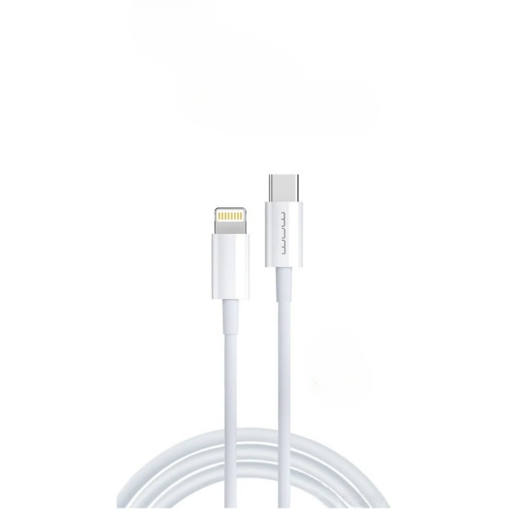 Type C - Cablu De Date USB Type-C la iPhone WUW-X181 20W 1 m, Alb