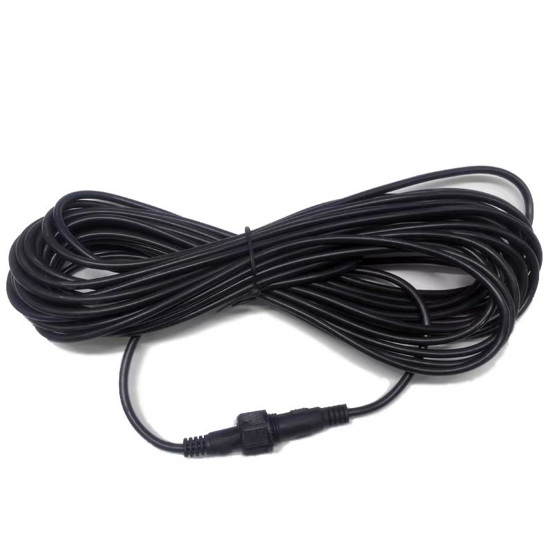 Cablu prelungitor IP65 , pentru lampi solare, material cauciuc si cupru, 2 Pini mama- tata, waterproof, 5 metri, negru [7]