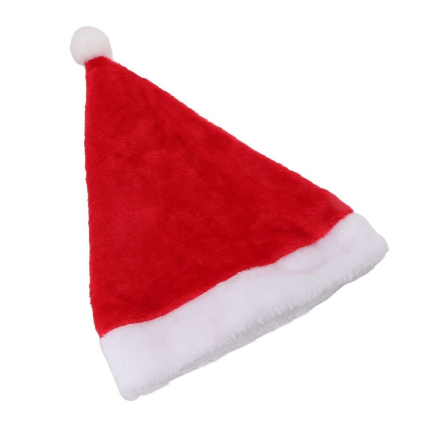 Costume Craciun - Caciula Mos Craciun, Poliester , Marime Universala , Rosu