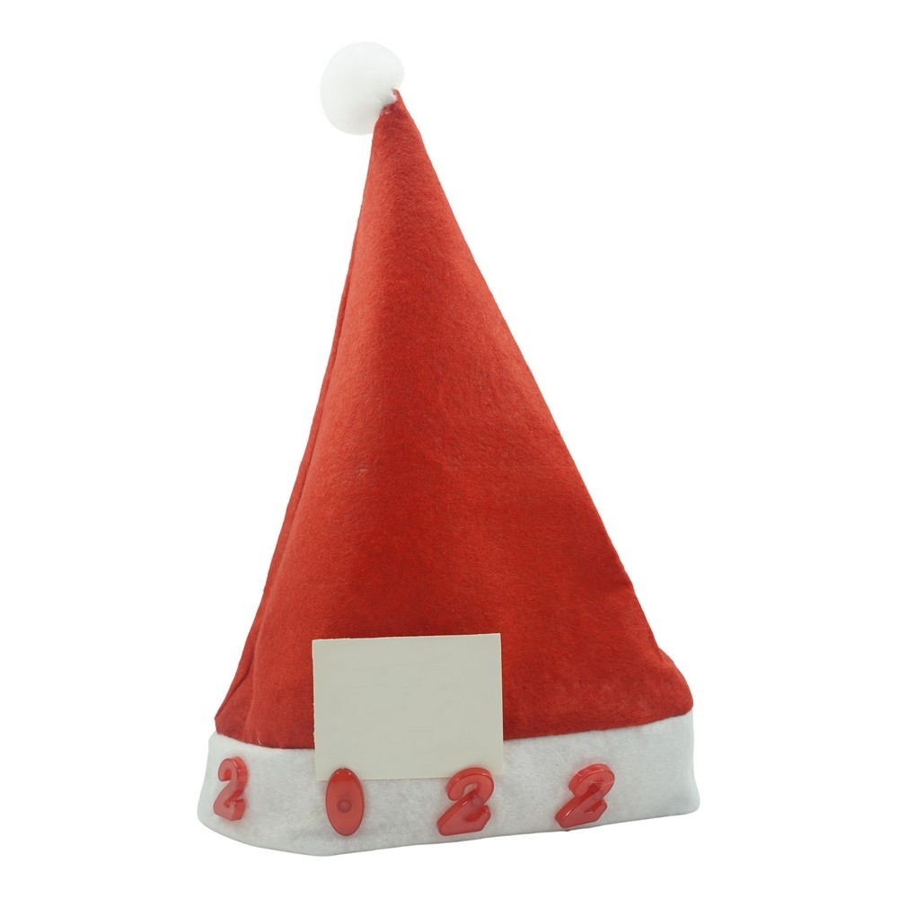 Costume Craciun - Caciulita de Mos Craciun,, cu inscriptie 2022 ,led si muzica, rosie, marime universala, poliester