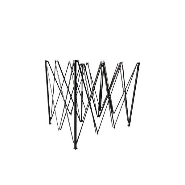 ✨TOATE PRODUSELE✨ - Cadru Metalic pentru Cort Pavilion, , Pliabil de tip Pavilion, Fara Prelata/Unelte, Deschidere Tip Armonica, 4.3 x 2.9 x 2.7 m, Negru