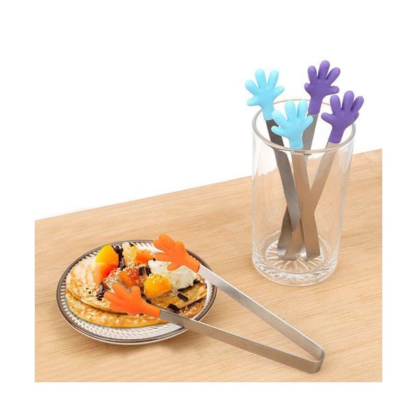 Cleste Creativ pentru Mancare, , Model Manute din Silicon, 14.5x3 cm, Rezistent la Temperaturi Inalte si Coroziune, Albastru [9]