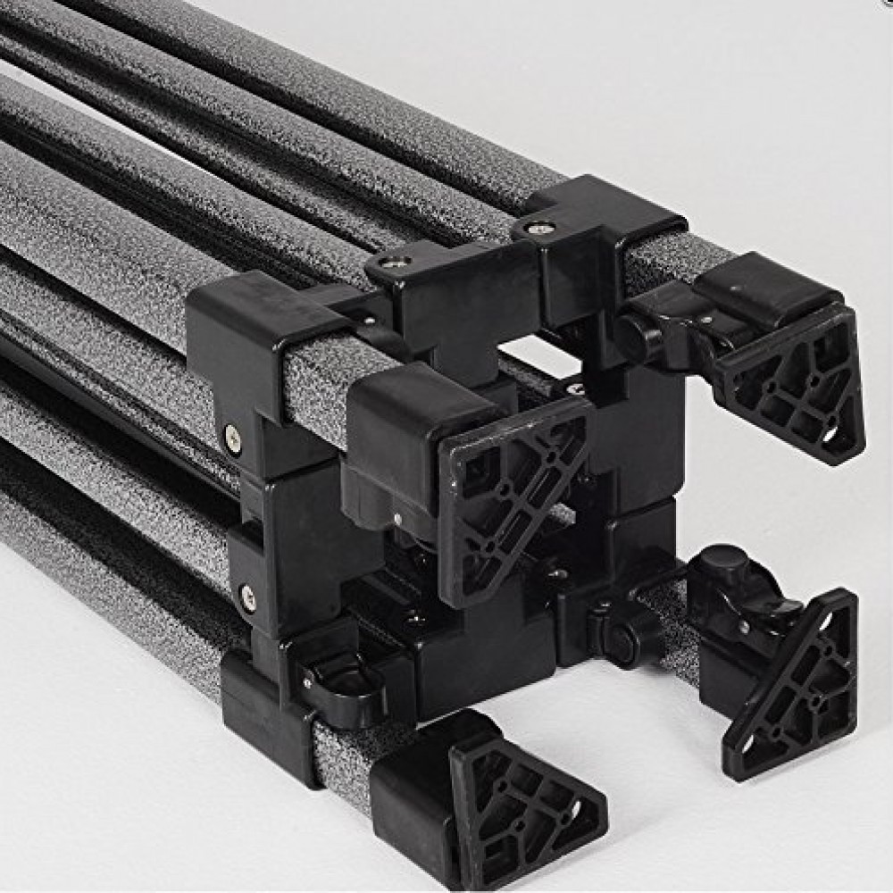 Cort Pavilion 3x3m Rosu Pliabil Cadru Metal pentru Curte, Gradina, Evenimente [2]