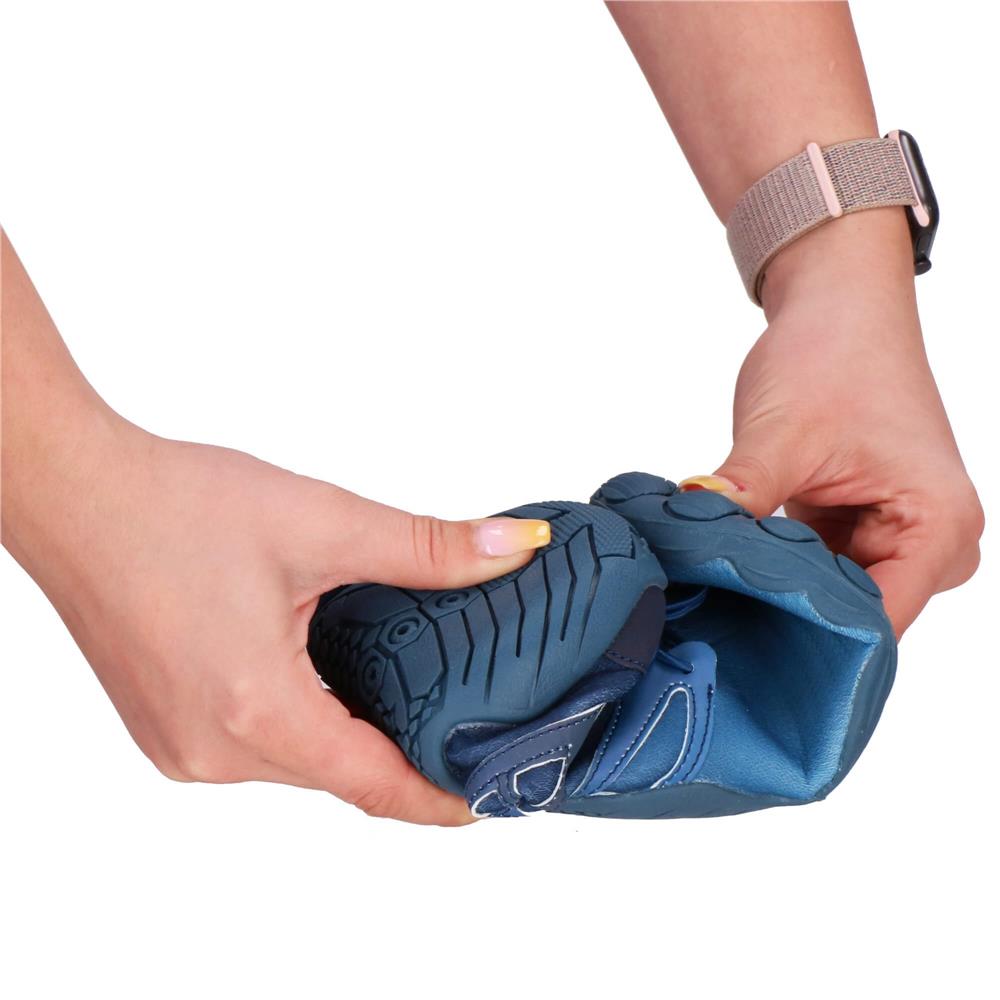 Pantofi plaja si apa, talpa cauciuc antiderapanta, material respirabil, albastru, marimea 44 [14]