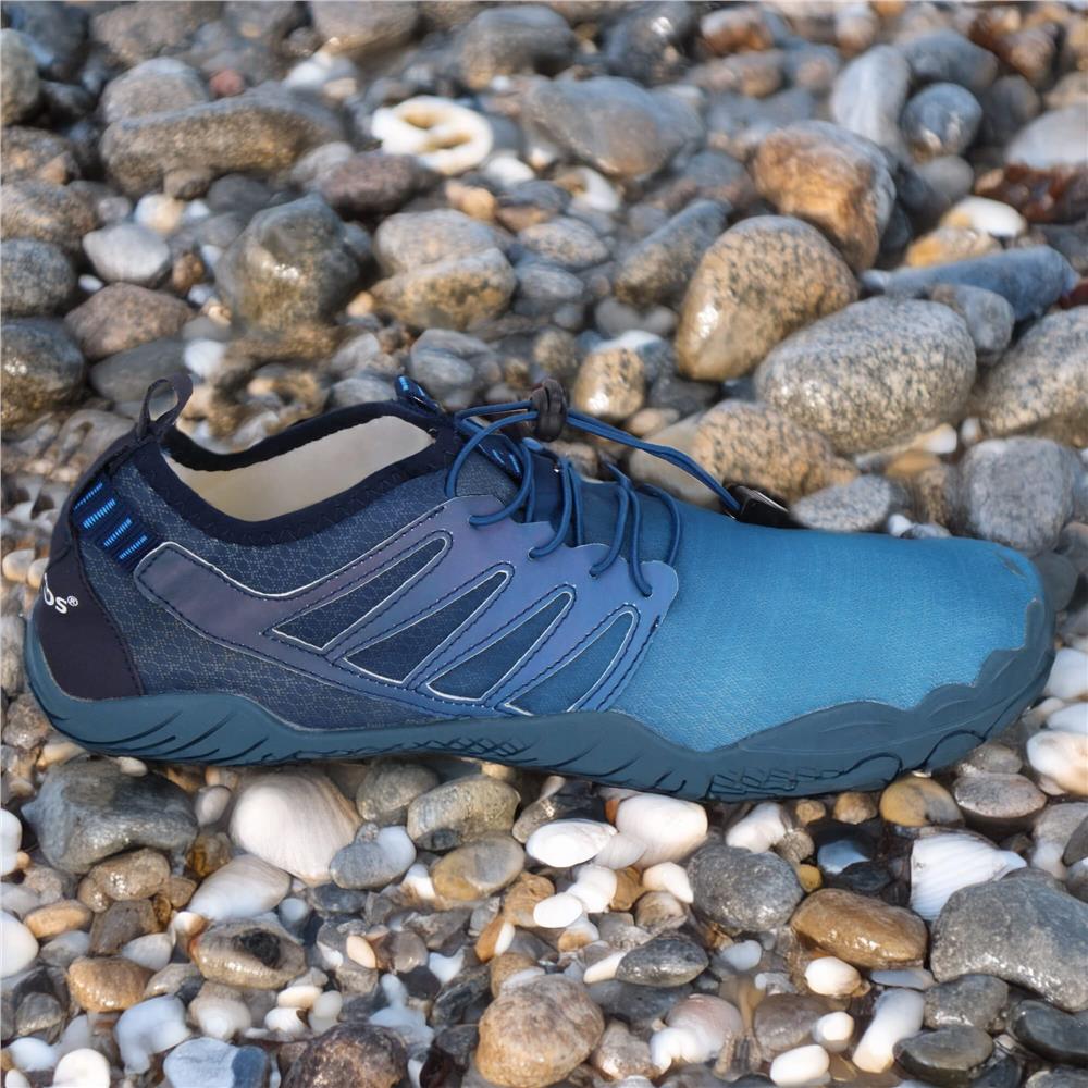 Pantofi plaja si apa, talpa cauciuc antiderapanta, material respirabil, albastru, marimea 44 [11]