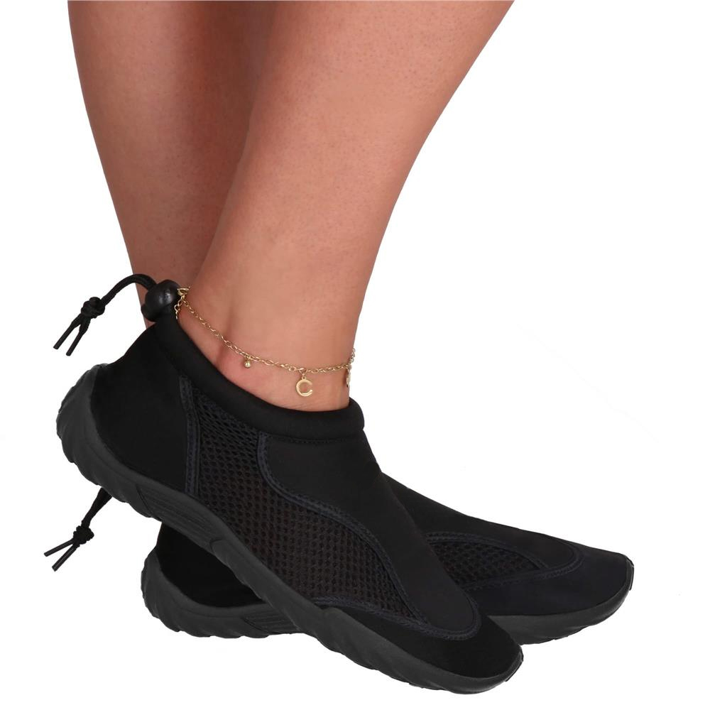 Pantofi apa unisex, material respirabil, talpa EVA antiderapanta, negru, marimea 44 [2]