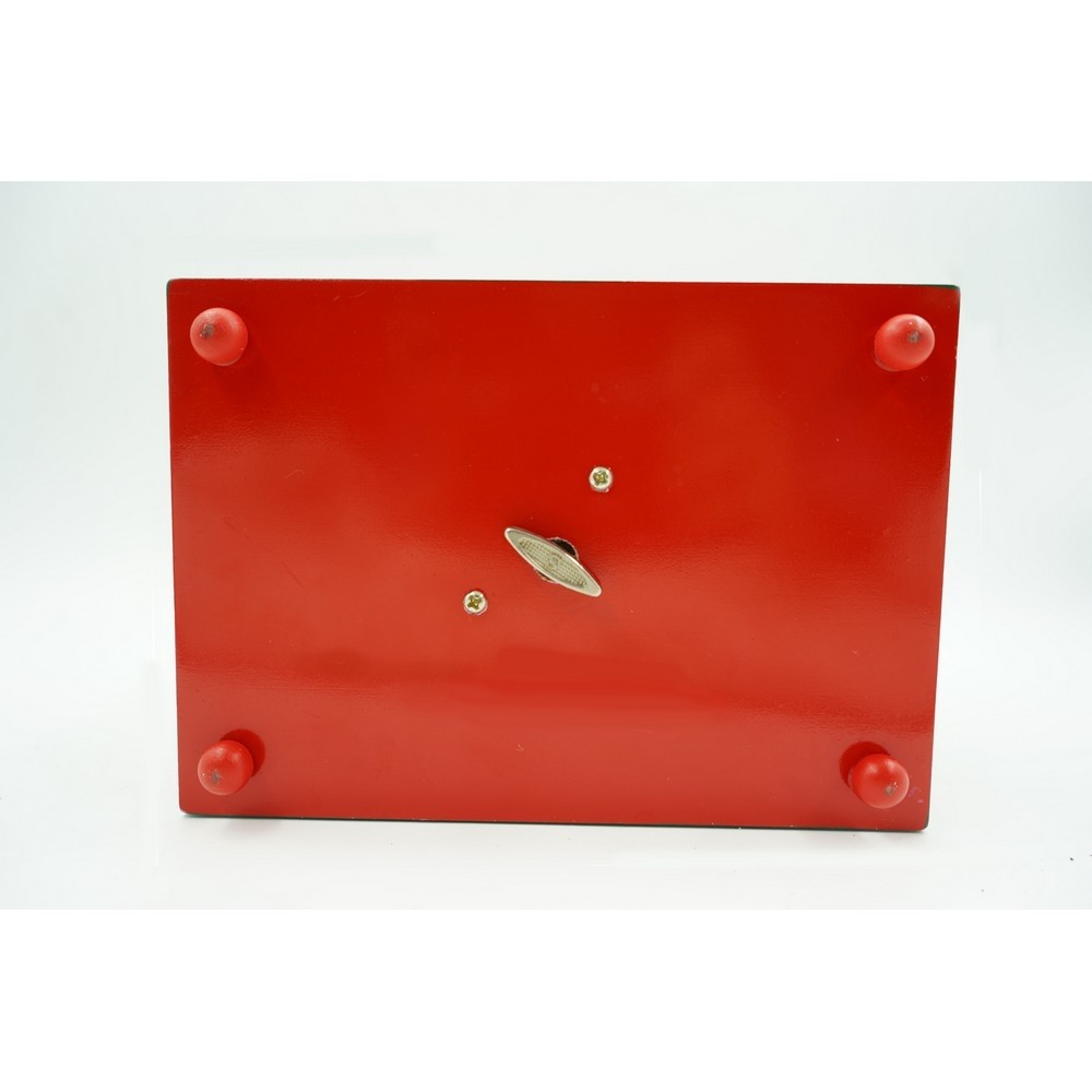 Cutiuta muzicala decorata, Casuta de Craciun, Multicolor, din Lemn, 17 cm x 20 cm, Interior,  [10]