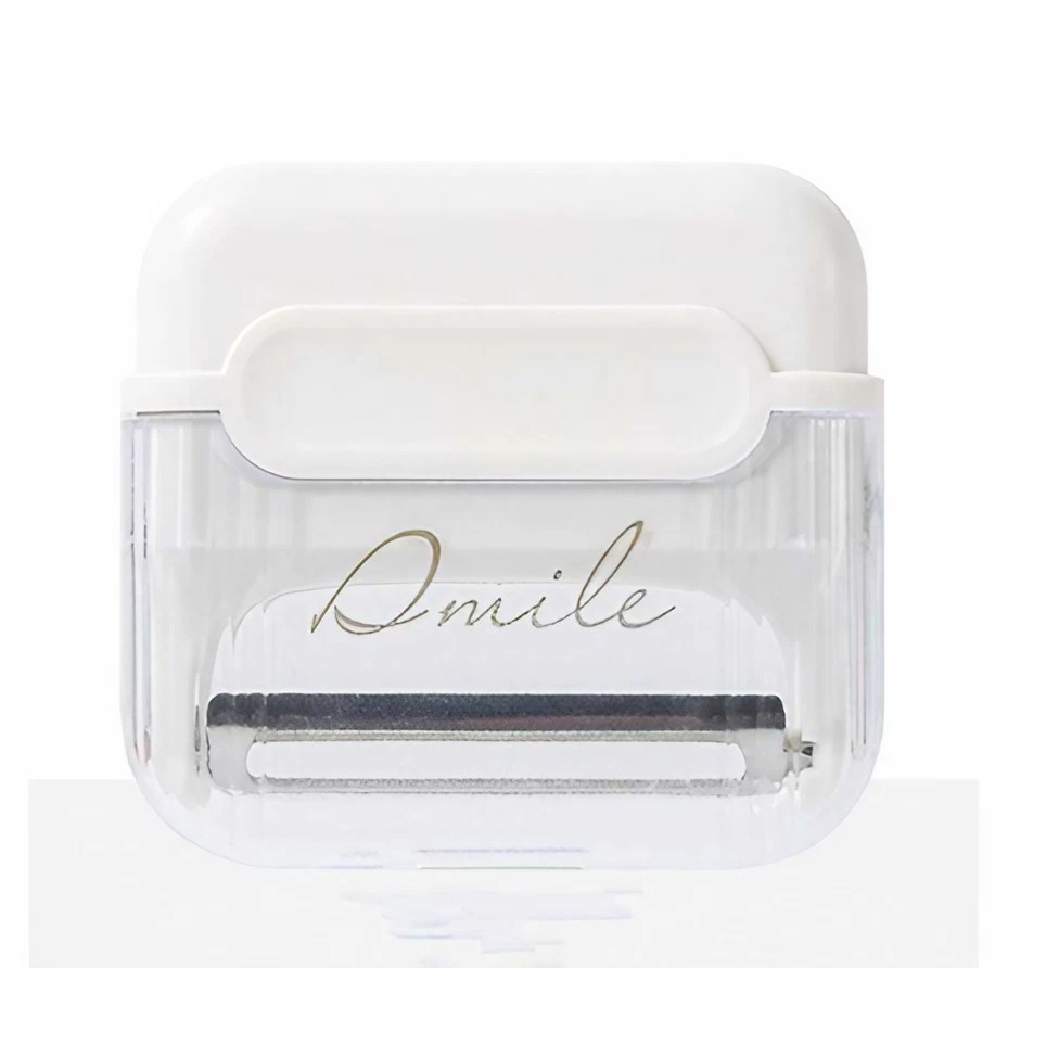 ✨TOATE PRODUSELE✨ - Decojitor/Curatator manual de legume si fructe, , portabil, cu magnet, doua lame, Inox, Alb, 6.7x6x1.6 cm