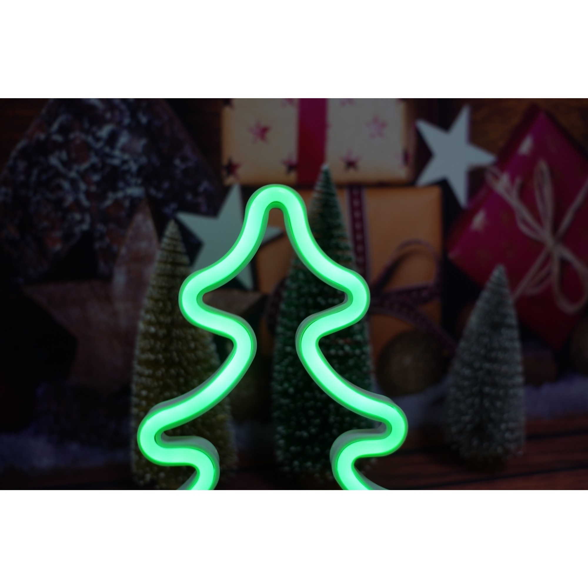 Decoratiune luminoasa, Tip Brad, cu baterii/USB [5]