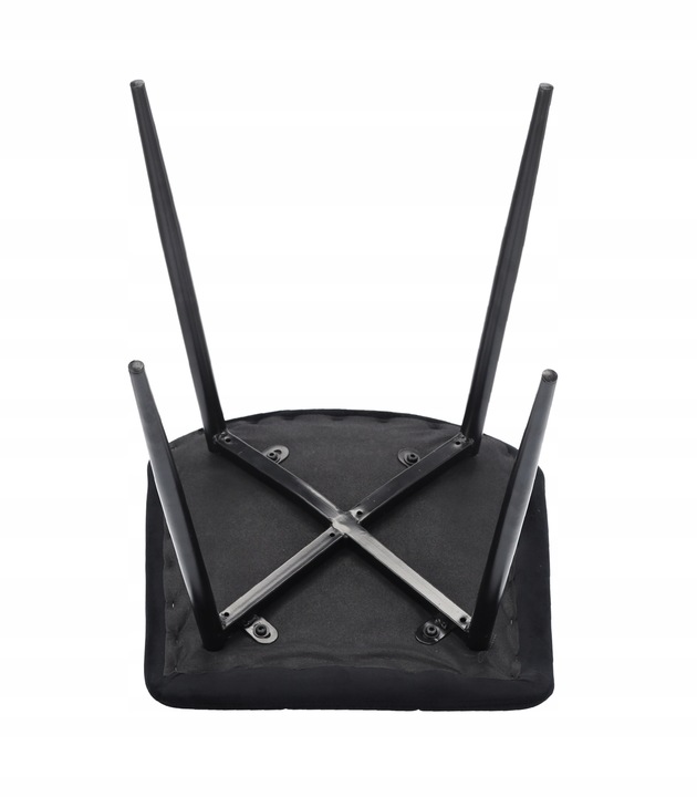 Scaun living tapitat cu catifea, spatar matlasat, 44x54x89 cm, maro [3]