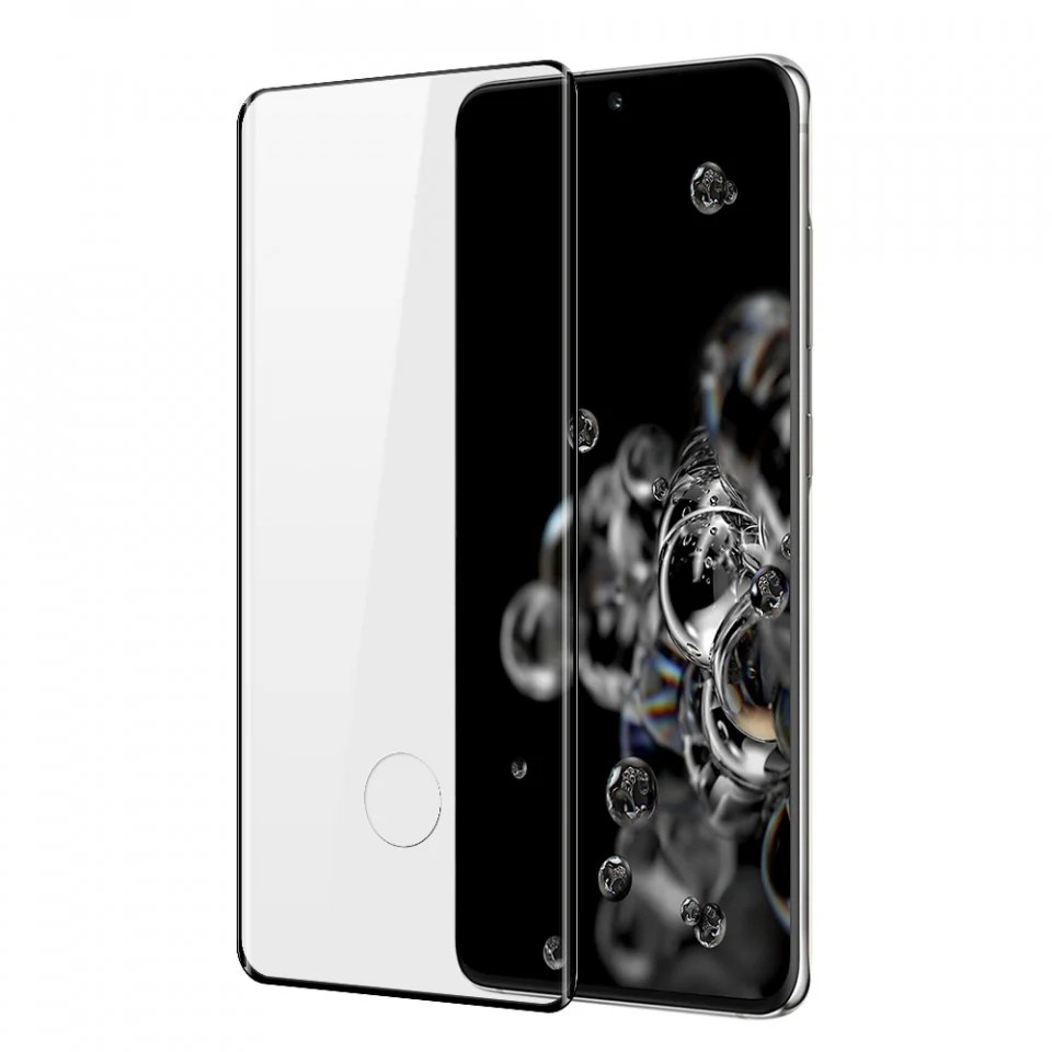 Folie de protectie Full Glue Sticla securizata Curbata pentru Samsung Galaxy S20 Plus Negru [3]