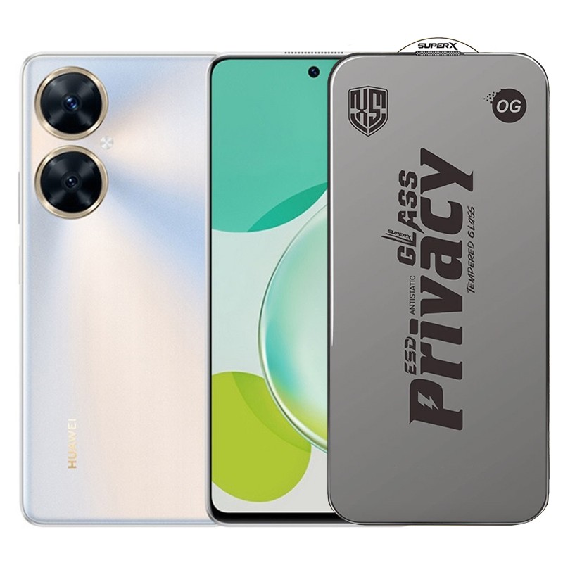 ✨TOATE PRODUSELE✨ - Folie de Protectie pentru Huawei Enjoy 60, , Sticla Securizata ESD Antistatica, Super-X Privacy OG, Margini Negre, 0.30 mm, Transparent Inchis