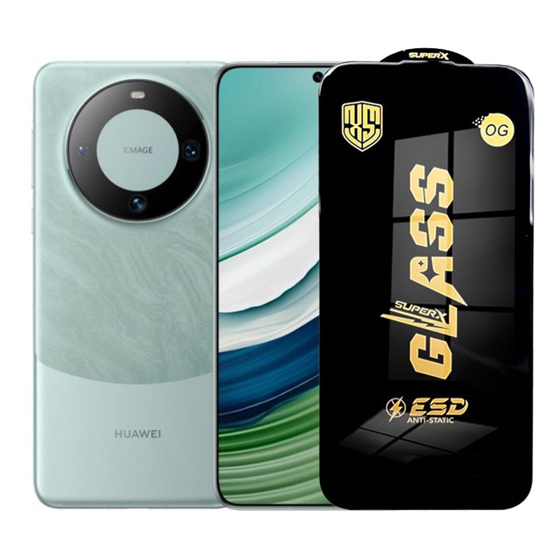 ✨TOATE PRODUSELE✨ - Folie de Protectie pentru Huawei Mate 60, , Sticla Securizata ESD, Margini Negre, Rezistenta la Zgirieturi, Antistatica, 0.35 mm, Transparenta