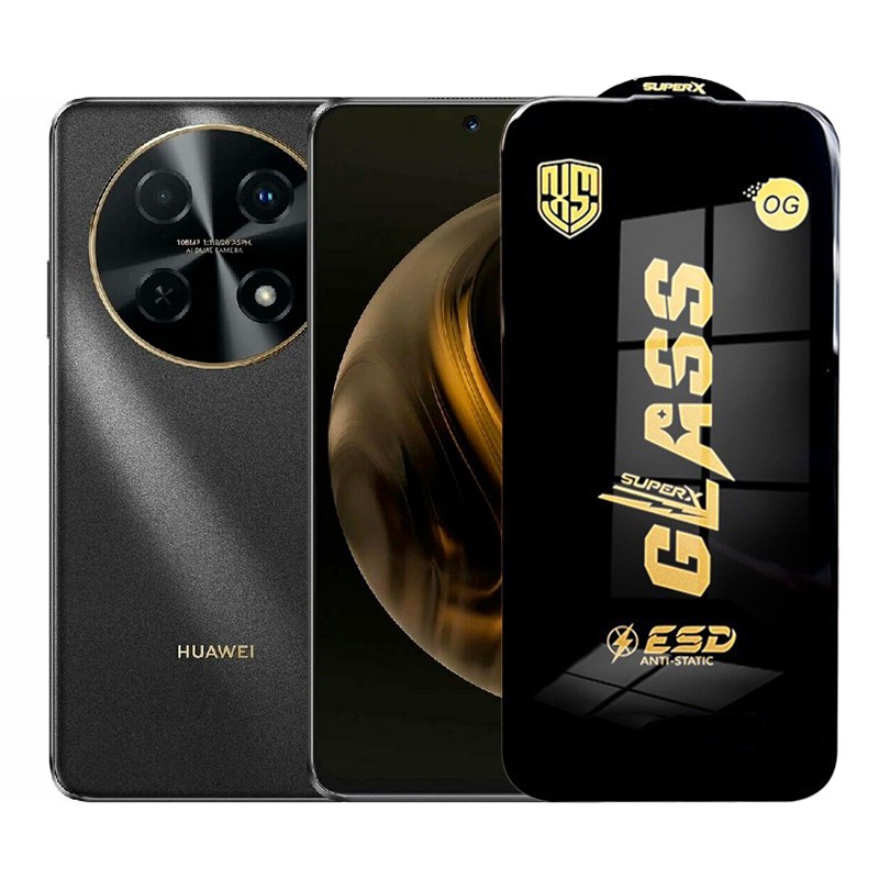 ✨TOATE PRODUSELE✨ - Folie de Protectie pentru Huawei Nova 12 i, , Sticla Securizata ESD, Margini Negre, Rezistenta la Zgirieturi, Antistatica, 0.35 mm, Transparenta