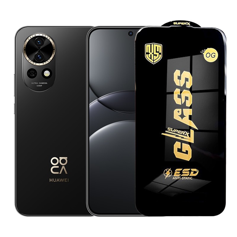 ✨TOATE PRODUSELE✨ - Folie de Protectie pentru Huawei Nova 13, , Sticla Securizata ESD, Margini Negre, Rezistenta la Zgirieturi, Antistatica, 0.35 mm, Transparenta