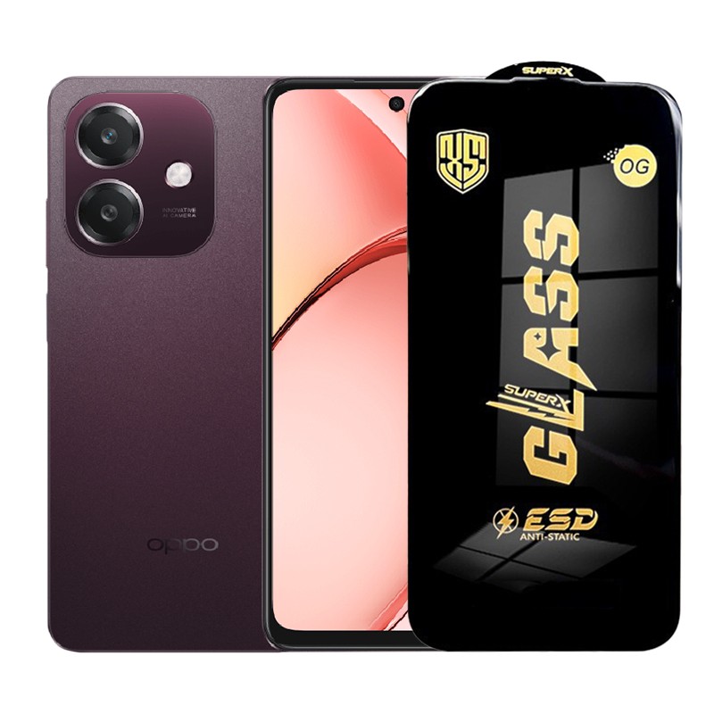 ✨TOATE PRODUSELE✨ - Folie de Protectie pentru Oppo A3, , Sticla Securizata ESD, Margini Negre, Rezistenta la Zgirieturi, Antistatica, 0.35 mm, Transparenta