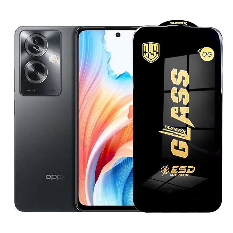 ✨TOATE PRODUSELE✨ - Folie de Protectie pentru Oppo A79, , Sticla Securizata ESD, Margini Negre, Rezistenta la Zgirieturi, Antistatica, 0.35 mm, Transparenta