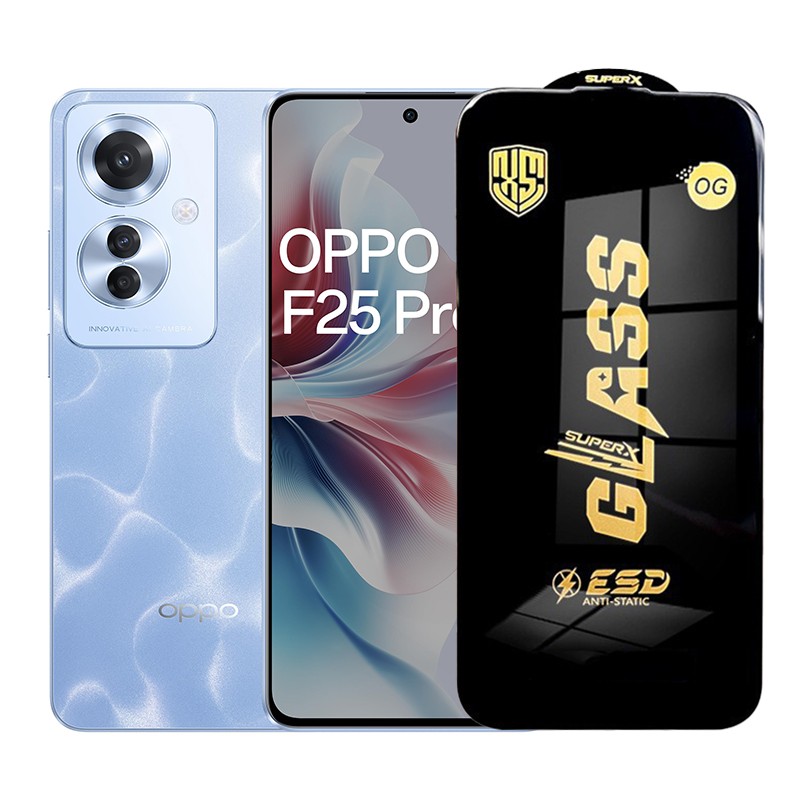 ✨TOATE PRODUSELE✨ - Folie de Protectie pentru Oppo F25 Pro, , Sticla Securizata ESD, Margini Negre, Rezistenta la Zgirieturi, Antistatica, 0.35 mm, Transparenta
