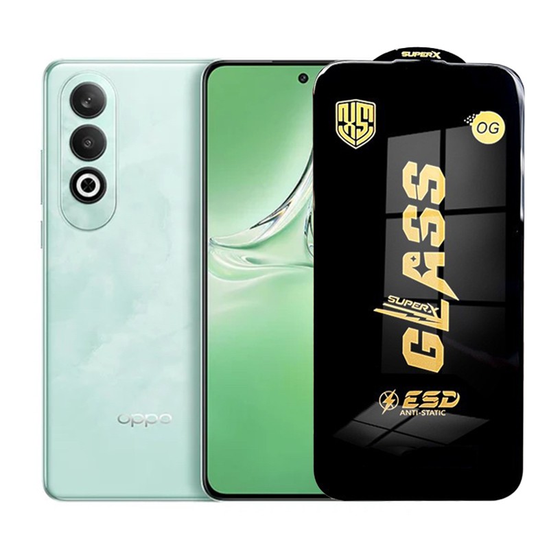 ✨TOATE PRODUSELE✨ - Folie de Protectie pentru Oppo K12, , Sticla Securizata ESD, Margini Negre, Rezistenta la Zgirieturi, Antistatica, 0.35 mm, Transparenta