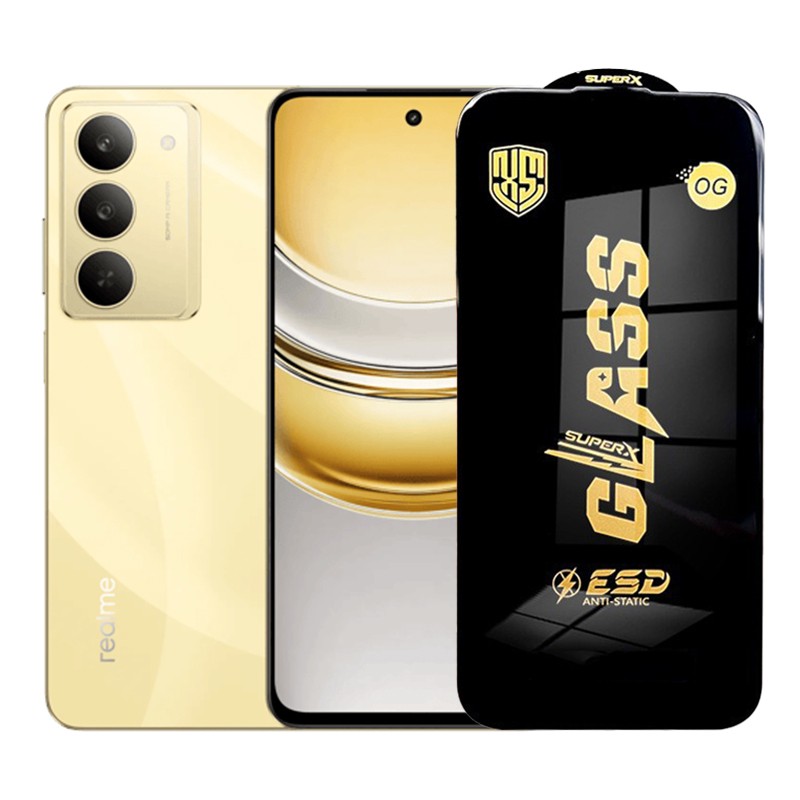 ✨TOATE PRODUSELE✨ - Folie de Protectie pentru Realme 14x, , Sticla Securizata ESD, Margini Negre, Rezistenta la Zgirieturi, Antistatica, 0.35 mm, Transparenta